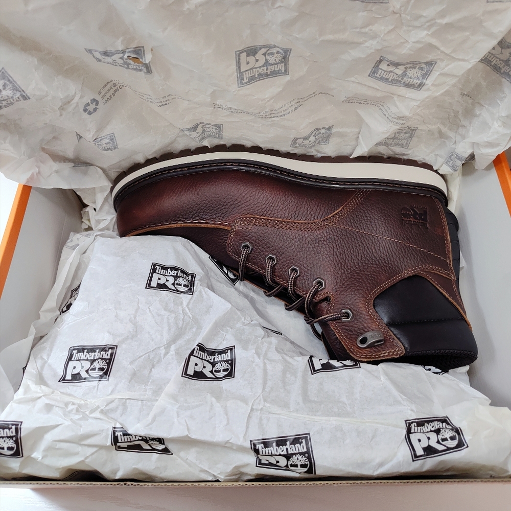 Timberland PRO 6" IRVINE Wedge ALLOY Toe Work Boot MEN'S Size 10.5 TB1A44UP214 - Picture 10 of 12